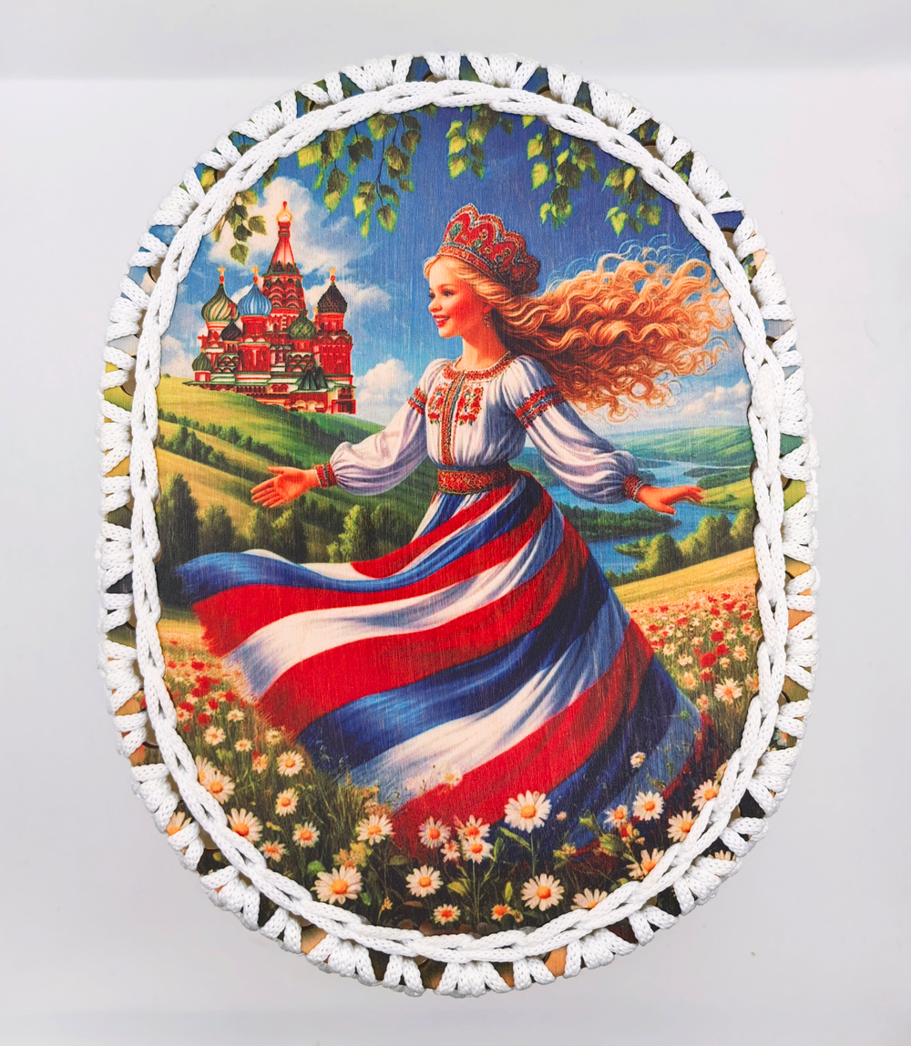 Корзинка вязаная "Матушка - земля"