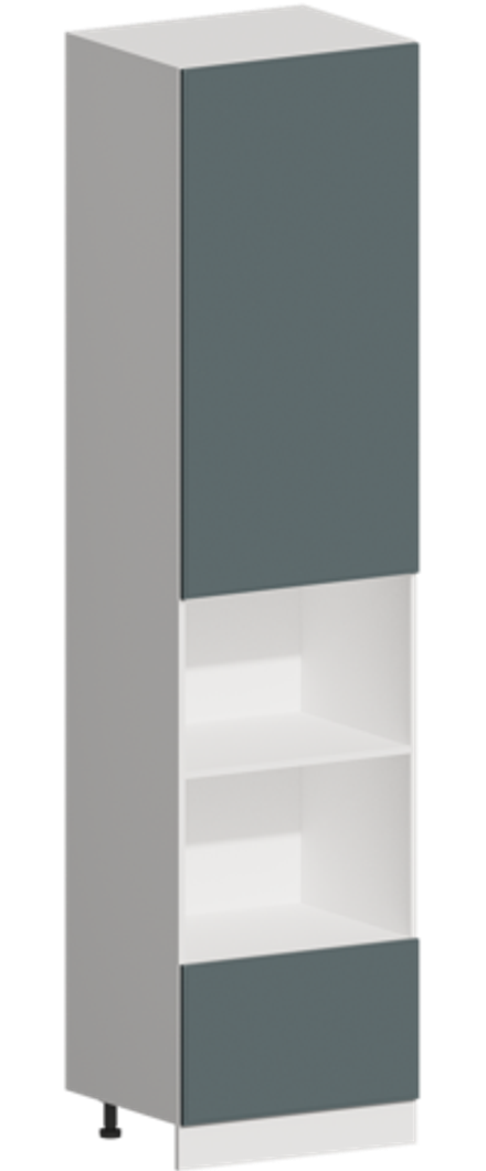 Кухня Модуль ШП 606НМ Графит / Бирюзовая мята