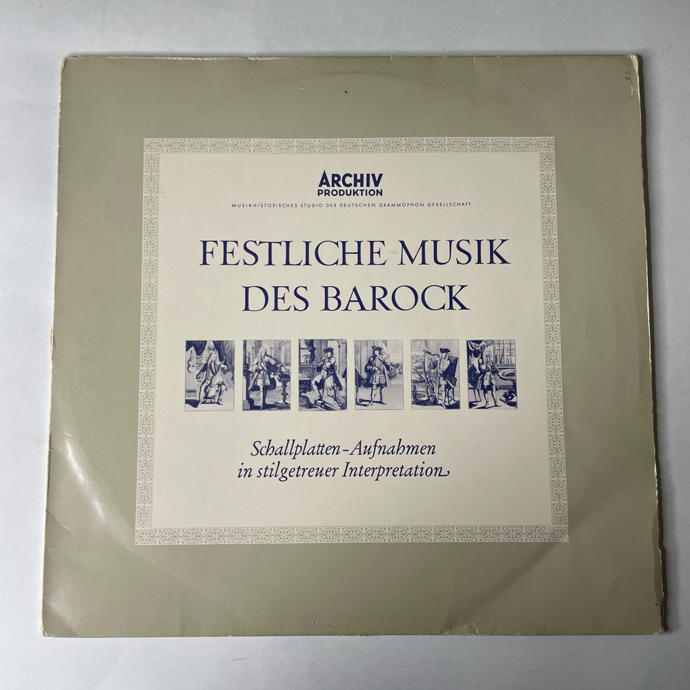 Винтажная виниловая пластинка LP Сборник Классической Музыки Festliche Musik Des Barock Музыка Эпохи Барокко (Германия 1965)