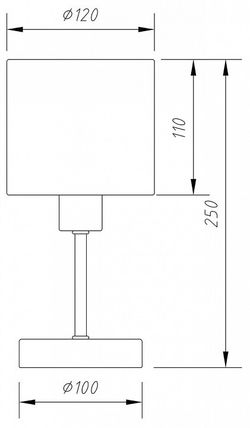 Настольная лампа декоративная Escada Denver 1109/1 Chrome/Beige