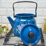 Чайник 2,3л с рисунком кобальтовый