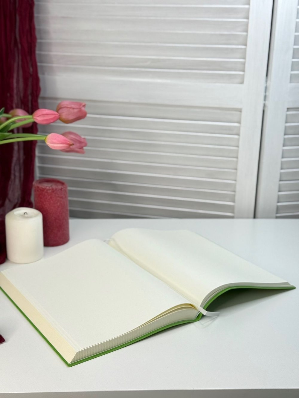 Блокнот А4 200л. (400страниц) без разлиновки Светло зеленый (К44-912A)