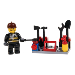 Конструктор блочный "Городские службы" 22эл. коробка XP93408