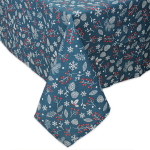 Скатерть декоративная 145х220"NewYear» (Шишки (синий))