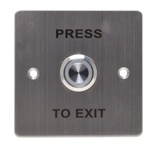 ЛКД-КВ-12-21 Кнопка выхода врезная, NO/NC/COM контакты, размер: 86*86 мм