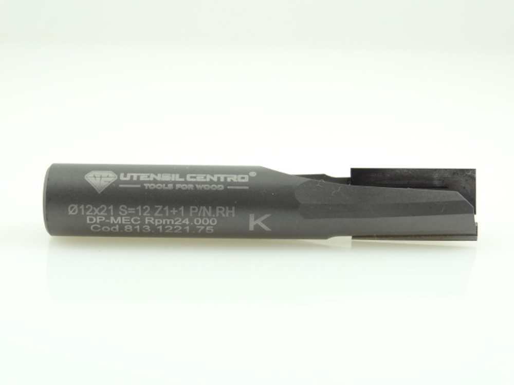 Фреза алмазная со стружколомом для нестинг D.12x25 S.12x40 LT.70 Z=1+1DP (1+1) Hdl=3.0 HW Body RH