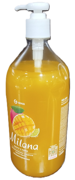 Крем-мыло увлажняющее MILANA Манго и Лайм 1л 125418