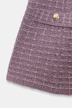 ZARA ТОП-БАНДО ИЗ ЭЛАСТИЧНОЙ ТКАНИ, ЛИЛОВЫЙ