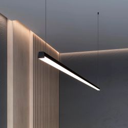 Профиль с экраном LINE-D-3030-2000 SQUARE BLACK+OPAL (Arlight, Алюминий) 055073