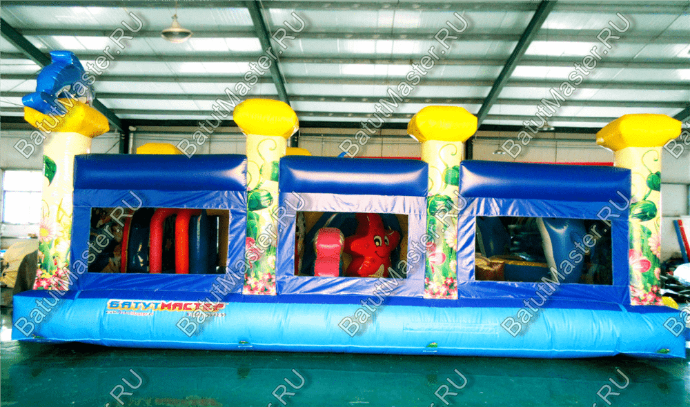 Надувной батут "Белый мишка" 7*5*2.7 м