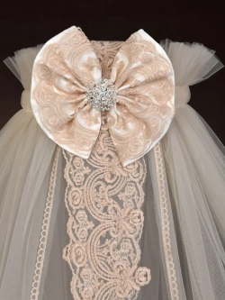 Балдахин с кружевом и брошью "Версаль"
