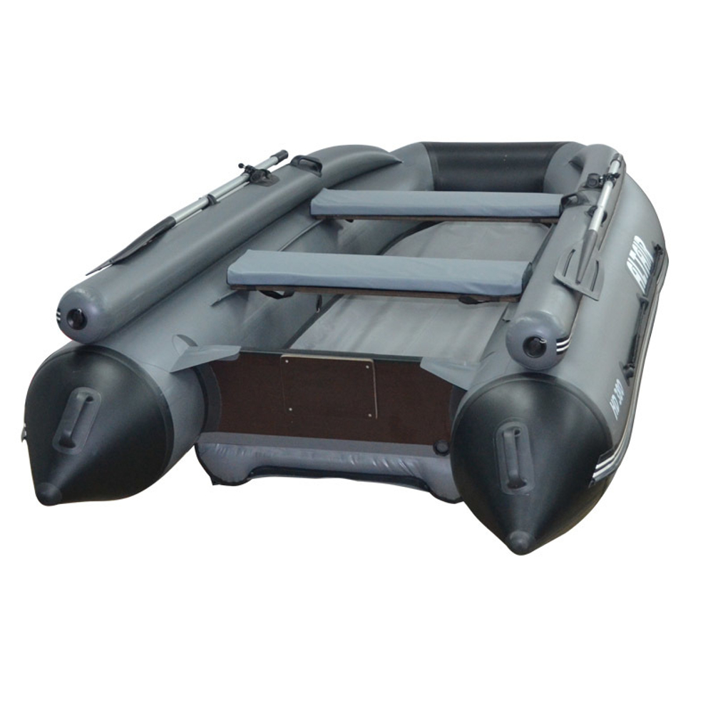 Моторная надувная лодка ПВХ HD 380ФБ (килевое НДНД, "Морской дротик" ) с фальшбортом