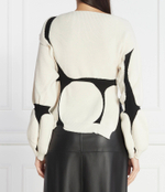 Хлопковый свитер Liviana Conti - кремовый(F3W080)