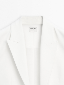 Massimo Dutti Элегантный жилет с бантом - STUDIO, кремовый