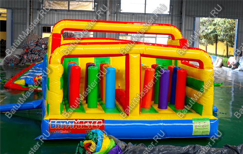 Надувной батут "Увлекательная полоса" с модификацией