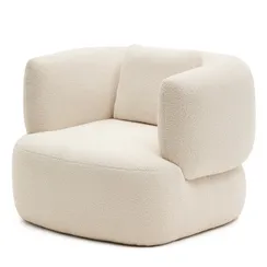 Кресло Martina, белое букле