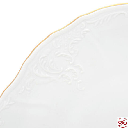 Тарелка для торта Bernadotte Белый узор 27 см
