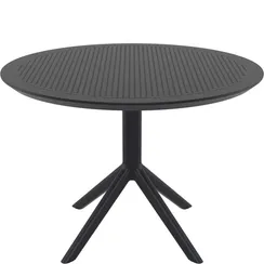 Пластиковый стол Sky Ø105 см, черный