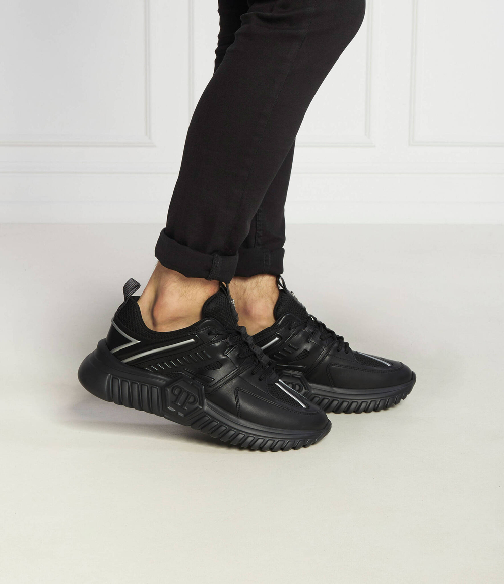 Кожаные кроссовки Philipp Plein - черный(USC0405 PLE075N)