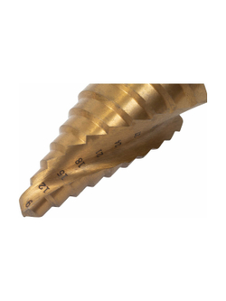 Сверло ступенчатое 9-36 мм, шаг 3, HSS, спирал. проф. Gigant GSD 11057