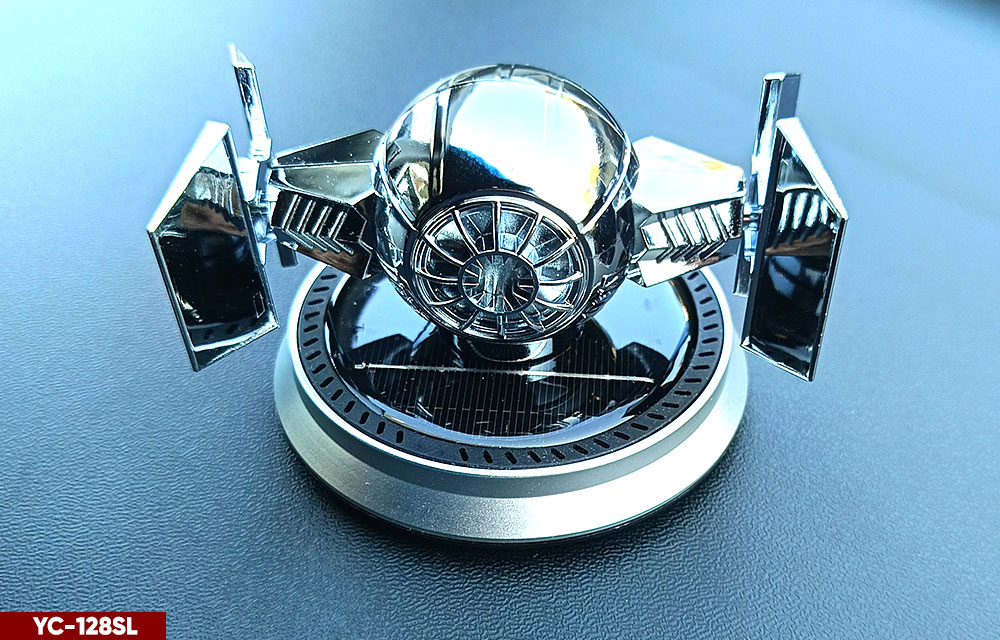 Ароматизатор-игрушка -на торпеду- Истребитель Tie "Звездные войны" - YC-128SL серебристый