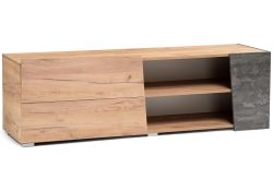 ТВ-тумба Аллегро 10 дуб крафт золотой / камень темный