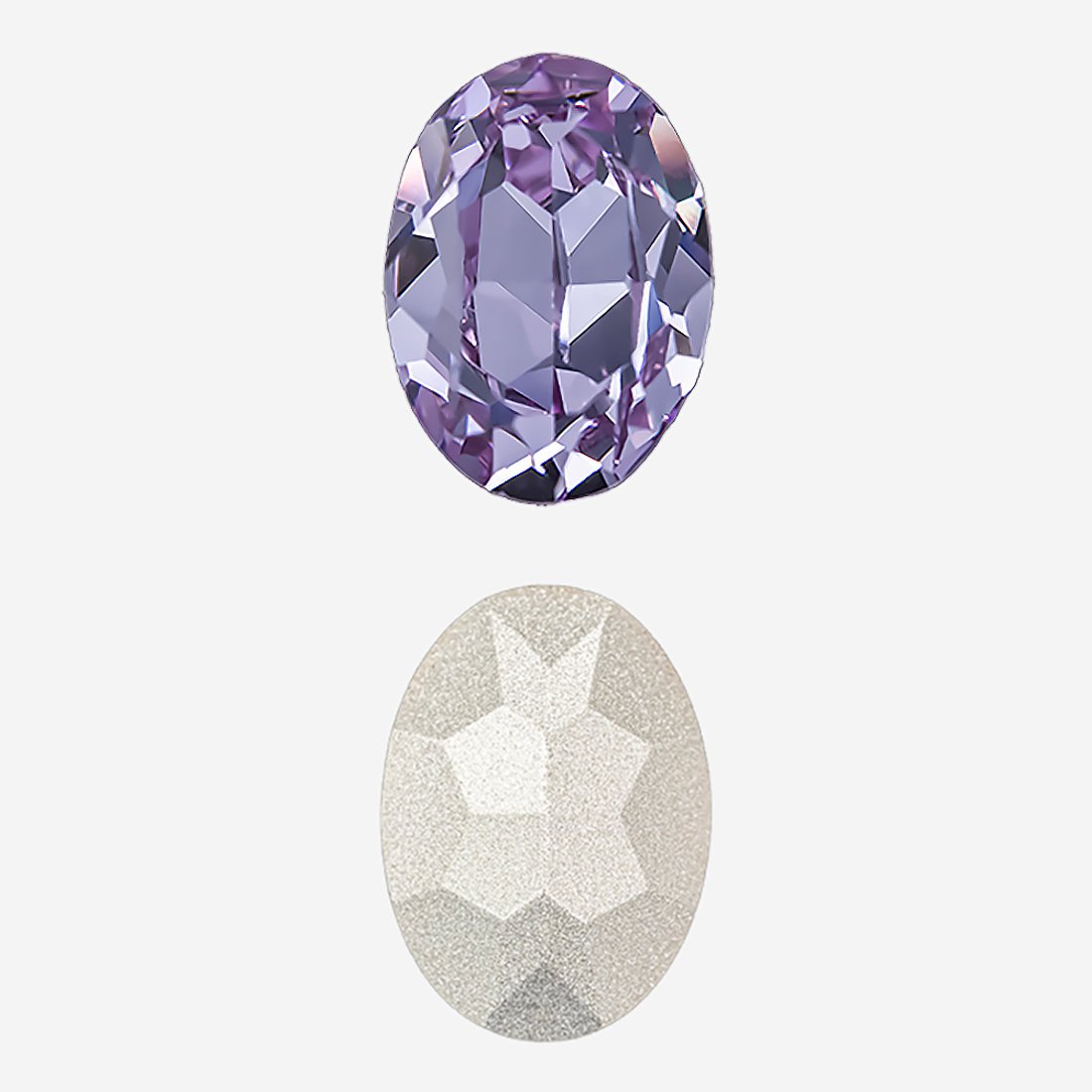 Кристалл Овал (Oval Fancy Stone), оттенок "Фиолетовый"/"Violet", 18*13мм