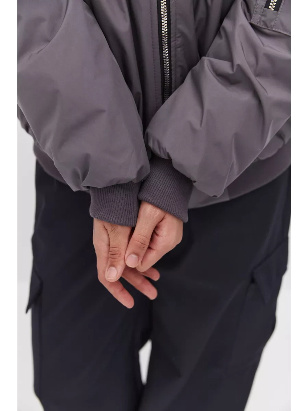 Бомбер оверсайз утепленный