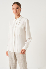 22811 Блузка женская (молочный)