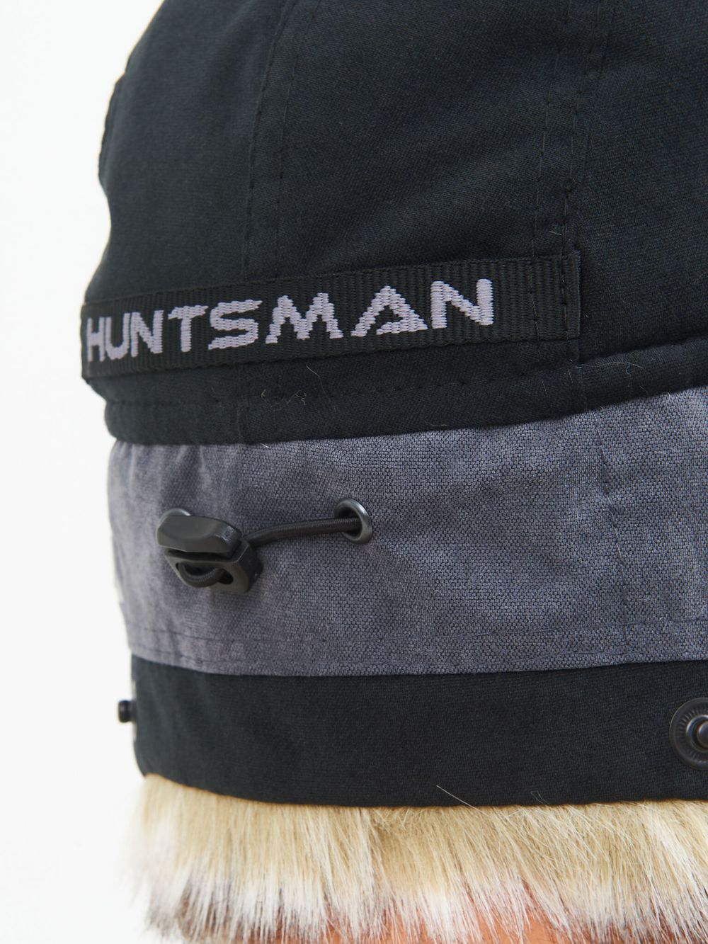 Шапка ушанка зимняя Канада ткань Finlandia цвет Серый/Черный