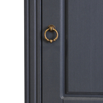 Шкаф для одежды, 58х41х200, Неаполь, распашной, в прихожую, ванную, спальню, деревянный, серый, Dipriz