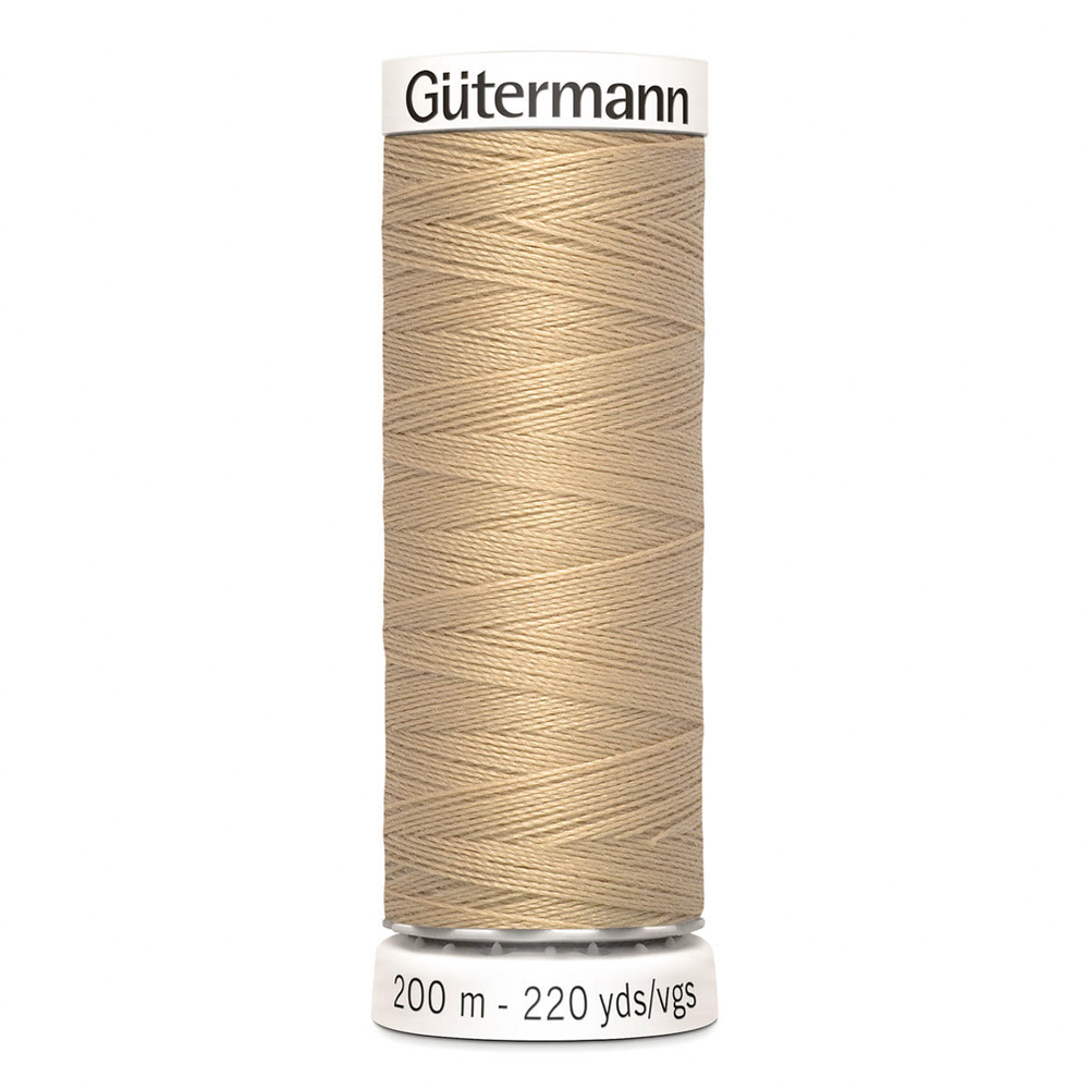 01 Нить Sew-All 100/200 м для всех материалов, 100% полиэстер Gutermann 748277 (186 крем-брюле)
