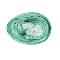 Салатник 400 мл 24*17 см h2 см овальный Green Sky матовое стекло P.L. Proff Cuisine [6]