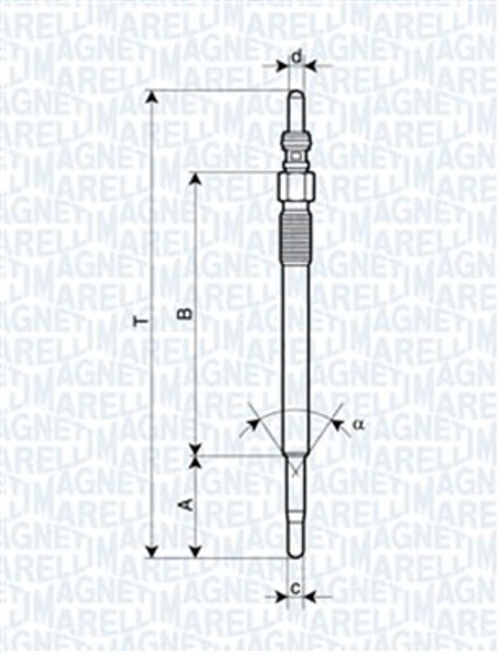 MAGNETI MARELLI - 062900048304-MAN - Glow Plug