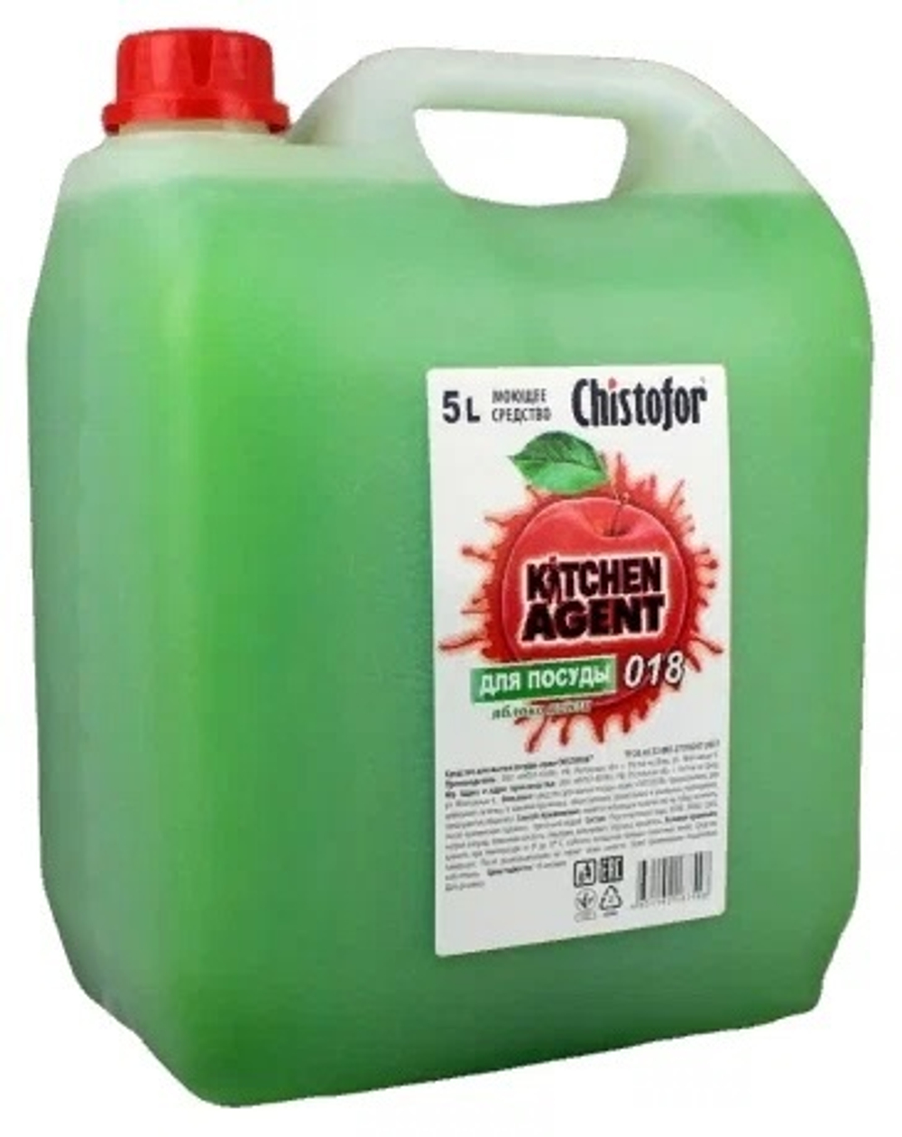 Средство для посуды Chistofor Kitchen Agent 018 Яблоко Канзи  5л. ПЭК