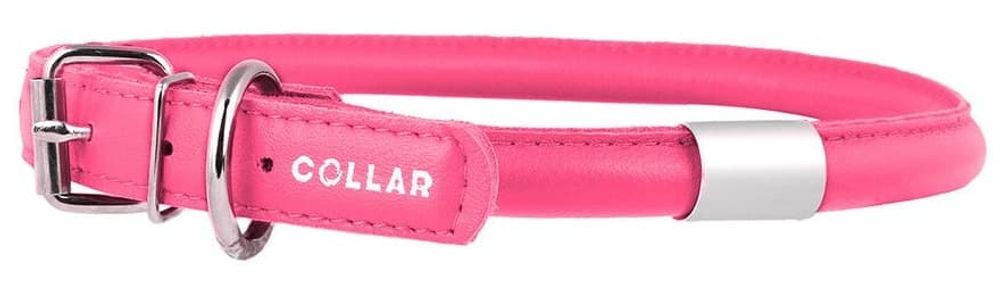 Ошейник"CoLLaR GLAMOUR" круглый с адресником (диаметр 8мм, длина 20-25см) розовый Ошейник"CoLLaR GLAMOUR" круглый с адресником (диаметр 8мм, длина 20-25см) розовый