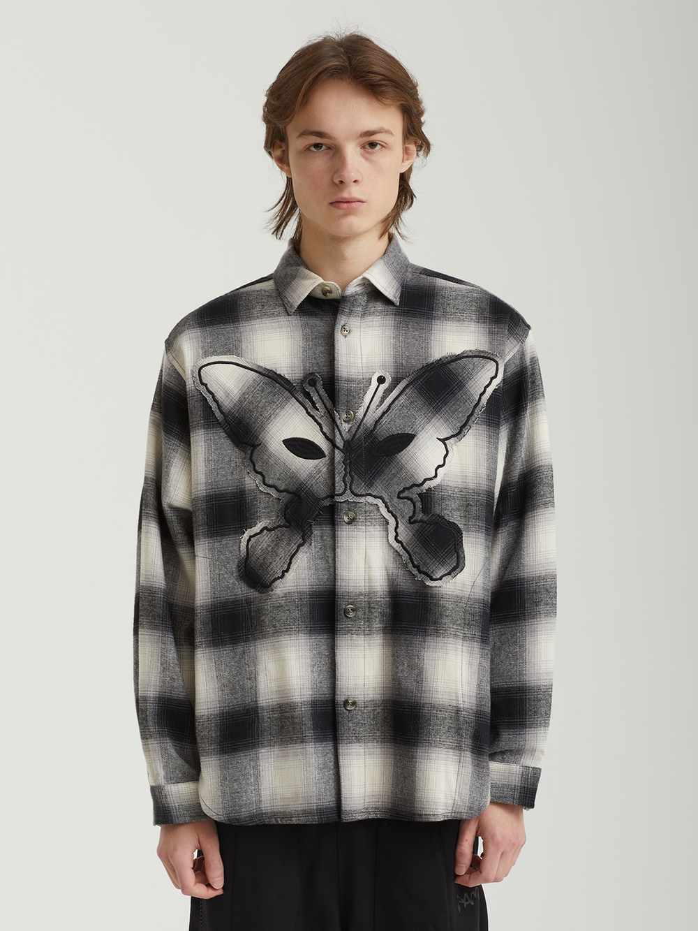 Мужская Рубашка Alien Kiss Check Over