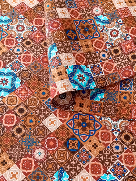 Ткань бязь плательная, рис. "Пэчворк", ширина 150 см, арт. 125