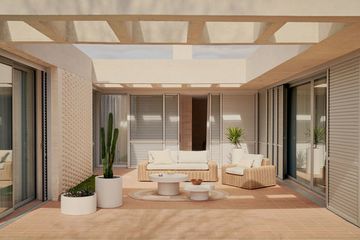 Portlligat Уличный столик из искусственного ротанга с натуральной отделкой 110x60