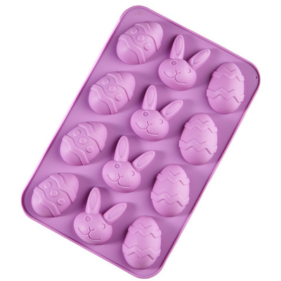 Форма «Пасха», 23х15 см, 12 ячеек, цвет МИКС