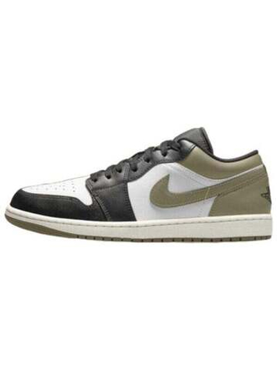 Кроссовки Jordan 1 Low Black Toe Medium Olive