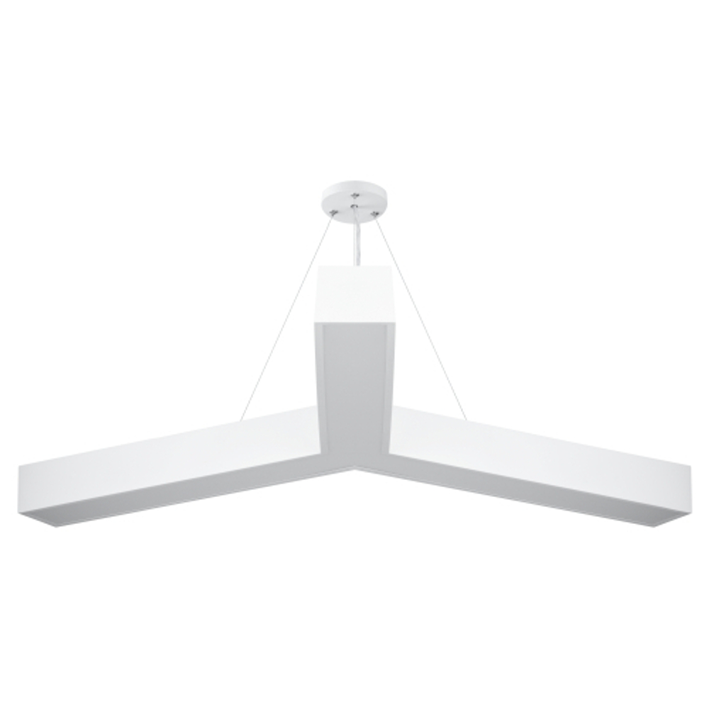 Светильник LED ЭРА Geometria SPO-144-W-40K-066 Igrek 66Вт 4000К 5000Лм IP40 1200*80 белый подвесной драйвер внутри