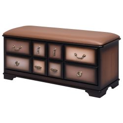 Банкетка Пандора с обувницей Орех Шоколад