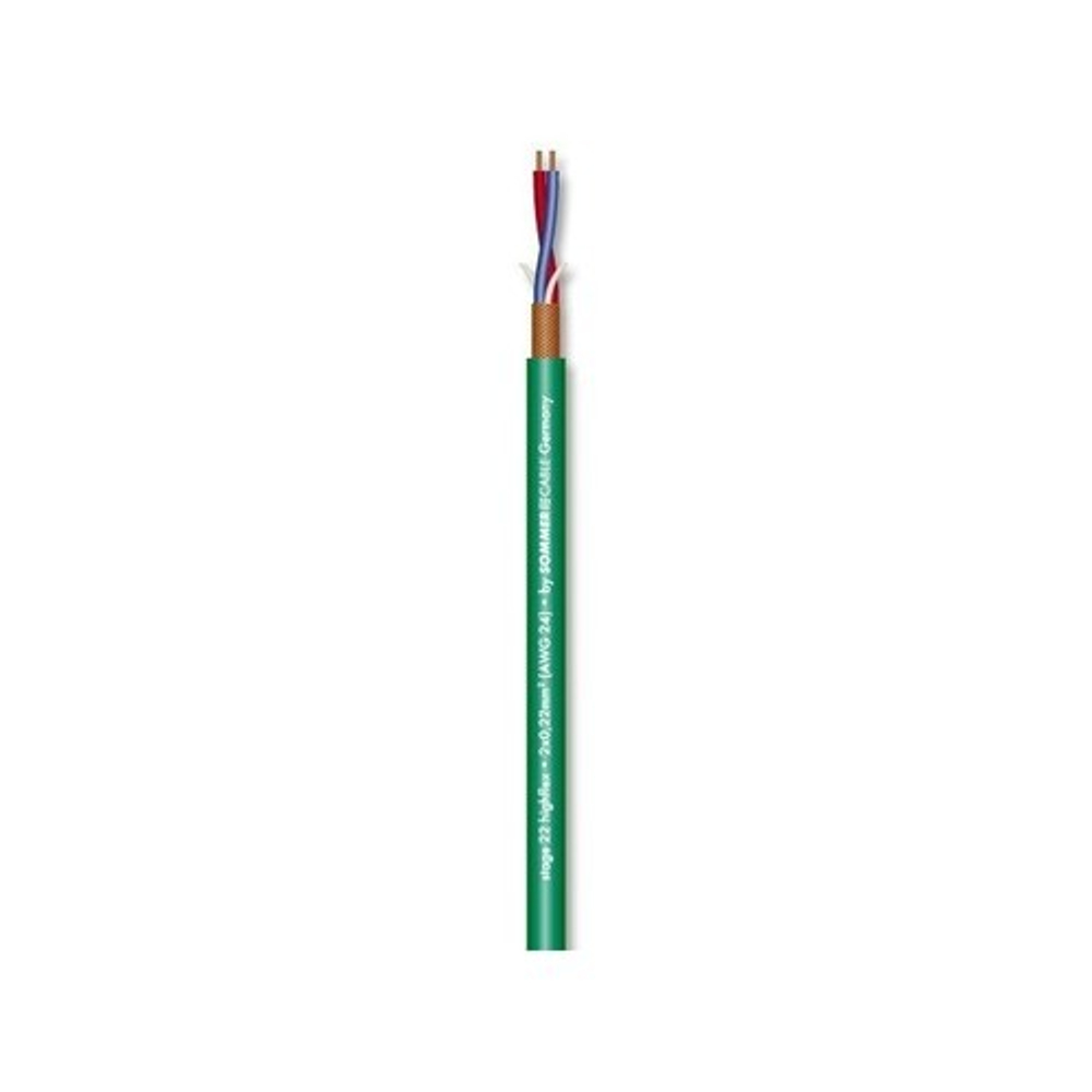 Микрофонный кабель Sommer Cable SC Stage 22 Highflex GN (100 м)