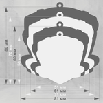 Акриловая медаль Тхэквондо 1753-050