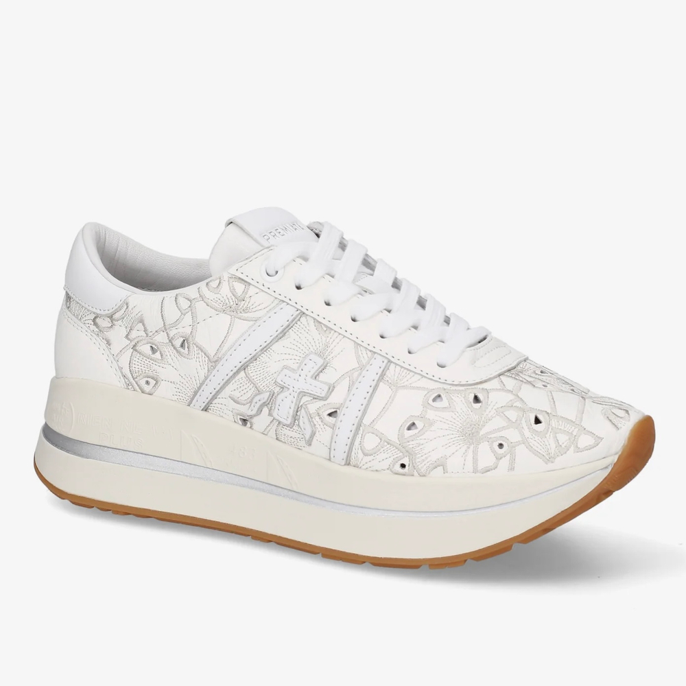 Кожаные кроссовки Premiata Bethcoin 8153 с перфорацией