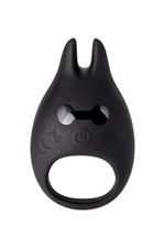 Чёрное эрекционное виброкольцо Erotist из силикона (Цвет: черный)