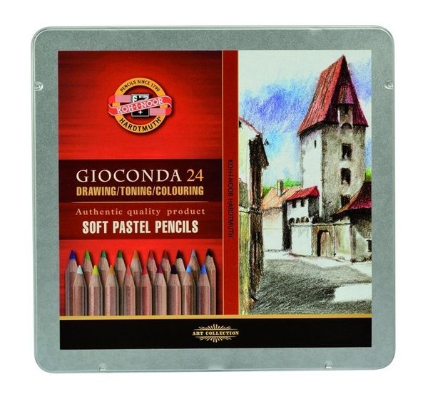 Карандаши пастельные GIOCONDA SOFT 8828, 24 цвета