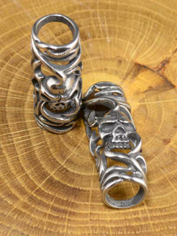 Бусина-вставка «Тёмный» из нержавеющей стали