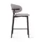 Полубарный стул Adele, серая рогожка